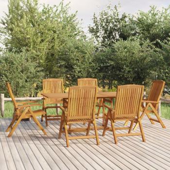 ARDEBO.de - 7-tlg. Garten-Essgruppe Massivholz Teak