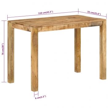 Esstisch 110x55x76 cm Massivholz Mango