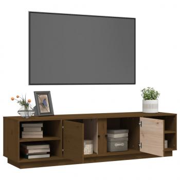 TV-Schrank Honigbraun 156x40x40 cm Massivholz Kiefer