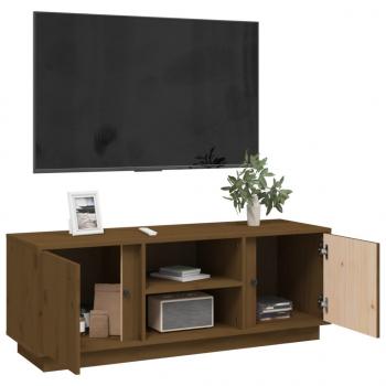 TV-Schrank Honigbraun 110x35x40,5 cm Massivholz Kiefer