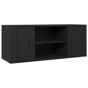 TV-Schrank Schwarz 100x35x40 cm Holzwerkstoff