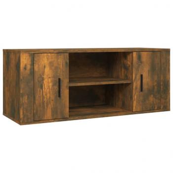 TV-Schrank Räuchereiche 100x35x40 cm Holzwerkstoff