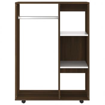 Kleiderschrank Braun Eichen-Optik 80x40x110 cm Holzwerkstoff