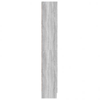 Badezimmerschrank Grau Sonoma 82,5x30,5x185,5 cm Holzwerkstoff