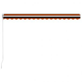 Einziehbare Markise Handbetrieben 400 x 300 cm Orange und Braun