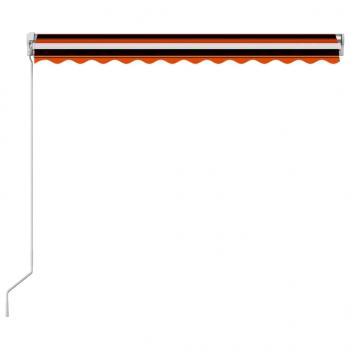 Einziehbare Markise Handbetrieben 350 x 250 cm Orange und Braun