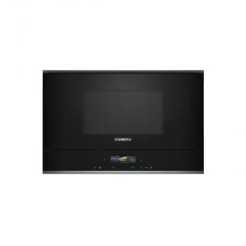 ARDEBO.de Siemens BE732L1B1 iQ700 Einbau Mikrowelle mit Grill, 59,4 cm breit, 900 W, 5 Leistungsstufen, 21 L, TFT Touchdisplay, Quickstart, schwarz