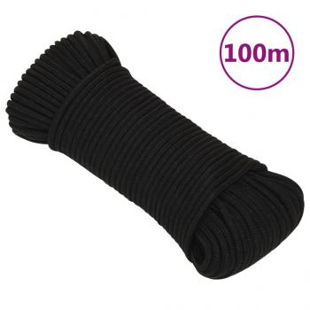 ARDEBO.de - Arbeitsseil Schwarz 3 mm 100 m Polyester