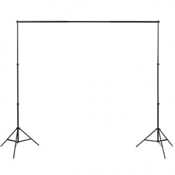 Fotostudio-Set mit Hintergrund und Softbox-Leuchte