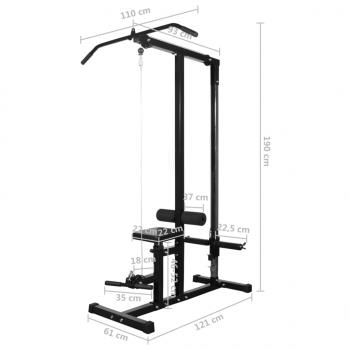 Fitnessstation mit Gewichtsscheiben 40 kg