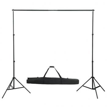 Fotostudio-Set mit Softboxen und Hintergrundsystem