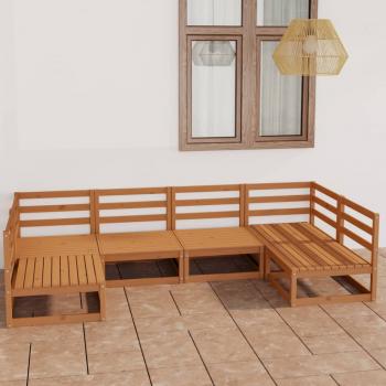 ARDEBO.de - 6-tlg. Garten-Lounge-Set Massivholz Kiefer