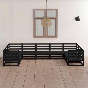 ARDEBO.de - 9-tlg. Garten-Lounge-Set Massivholz Kiefer