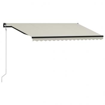 Einziehbare Markise mit Windsensor & LED 400x300cm Creme