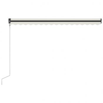 Einziehbare Markise mit Windsensor & LED 400x300cm Creme