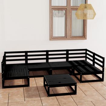 ARDEBO.de - 7-tlg. Garten-Lounge-Set Massivholz Kiefer