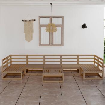 ARDEBO.de - 8-tlg. Garten-Lounge-Set Massivholz Kiefer