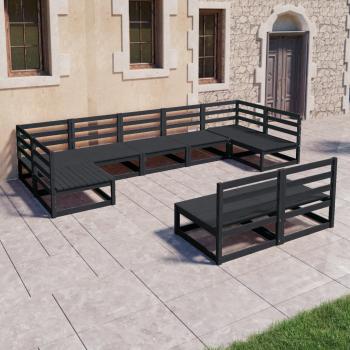 ARDEBO.de - 9-tlg. Garten-Lounge-Set Massivholz Kiefer