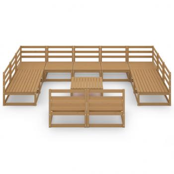 12-tlg. Garten-Lounge-Set Massivholz Kiefer