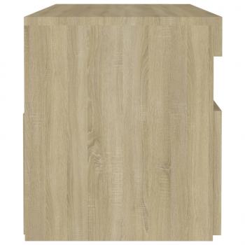 Nachttisch LED-Leuchten Sonoma-Eiche 60x35x40cm Holzwerkstoff