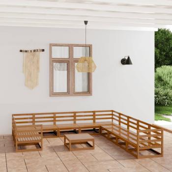 ARDEBO.de - 12-tlg. Garten-Lounge-Set Massivholz Kiefer