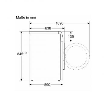 Siemens WG44B2A40 iQ700 9 kg Frontlader Waschmaschine, 60 cm breit, 1400 U/Min, LED-Display, Aquastop, speedPerfect, iQdrive, i-Dos, Kindersicherung, weiß