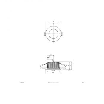 EVN LED Deckeneinbauleuchte - rund - IP54 - 24V/DC - 7W - 2700K-6500K - 715-778lm, chrom (L5408130125)