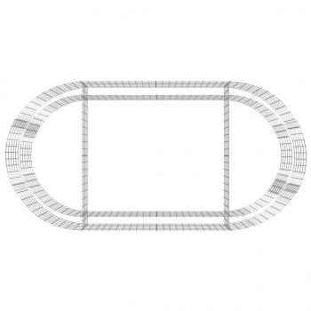 Gabionen-Hochbeet Verzinktes Eisen 200x100x50 cm