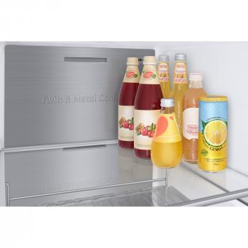 Samsung RS6HA8891SL/ Side-by-Side Kühl-Gefrierkombination, 91,2cm breit, 614l, Food Cam, Food Reminder, Festwasseranschluss, SmartView, Edelstahl-Look