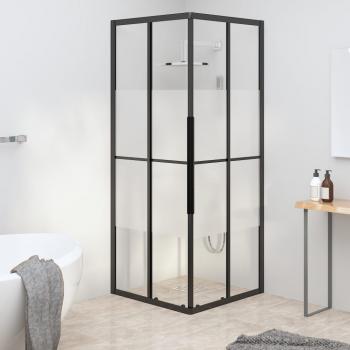 ARDEBO.de - Duschkabine Halbmatt ESG 80x80x180 cm Schwarz