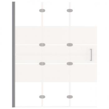 Faltbare Duschkabine ESG 100x140 cm Weiß 