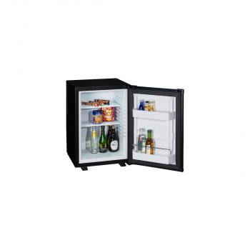 PKM MC40E Stand Minibar Kühlschrank, 40 cm breit, 34 L, regelbares Thermostat, LED Beleuchtung, schwarz