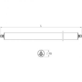 Pracht TUBIS BL Feuchtraum-Rohrleuchte, IP67, 36W, 4000K, 5400lm, Länge 1330mm (5240034)