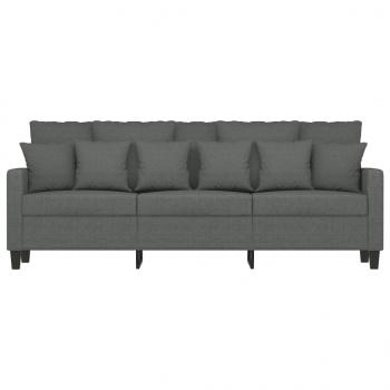 3-Sitzer-Sofa Dunkelgrau 180 cm Stoff