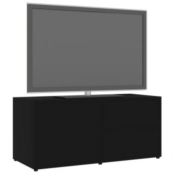 TV-Schrank Schwarz 80x34x36 cm Holzwerkstoff