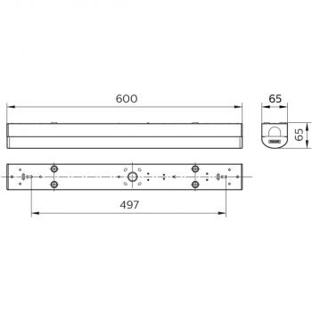 Philips BN126C CoreLine Lichtleiste, 17W, 600mm, 2000lm, 3000K (94875499)