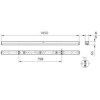 Philips BN126C CoreLine Lichtleiste, 59W, 1500mm, 7400lm, 3000K (94887799)