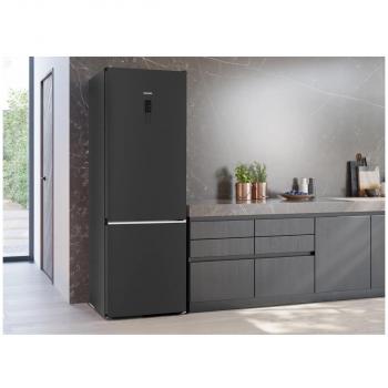 Siemens KG49NAXCF iQ500 Stand Kühl-Gefrierkombination, 70 cm breit, 440 L, noFrost, ecoMode, Touch-Bedienung, Home Connect, BlackSteel