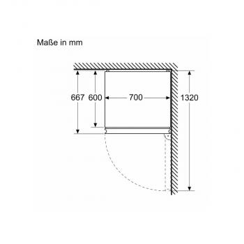 Siemens KG49NAXCF iQ500 Stand Kühl-Gefrierkombination, 70 cm breit, 440 L, noFrost, ecoMode, Touch-Bedienung, Home Connect, BlackSteel