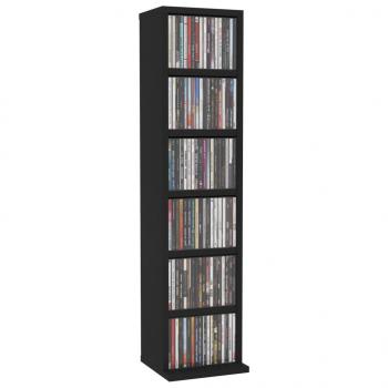 CD-Schrank Schwarz 21x20x88 cm Holzwerkstoff