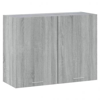 ARDEBO.de - Hängeschrank Grau Sonoma 80x31x60 cm Holzwerkstoff