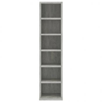 CD-Schrank Betongrau 21x20x88 cm Holzwerkstoff