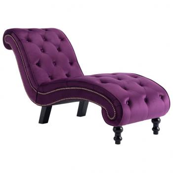 Chaiselongue Lila Samt