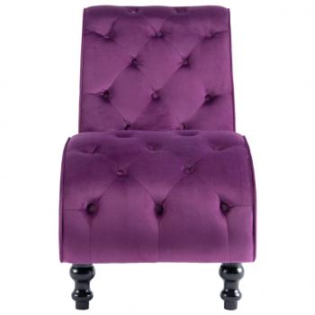 Chaiselongue Lila Samt