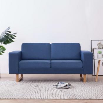 ARDEBO.de - 2-Sitzer-Sofa Stoff Blau