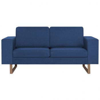 2-Sitzer-Sofa Stoff Blau