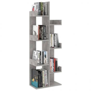 Bücherregal Betongrau 48x25,5x140 cm Holzwerkstoff