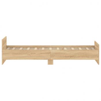 Bettgestell Sonoma-Eiche 90x200 cm Holzwerkstoff