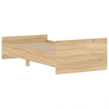 Bettgestell Sonoma-Eiche 90x200 cm Holzwerkstoff