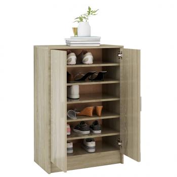 Schuhschrank Sonoma-Eiche 60x35x92 cm Holzwerkstoff